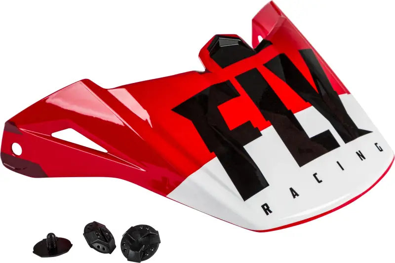 FLY RACING Kinetic Thrive Helmet Visor Red/White/Black for Powersports