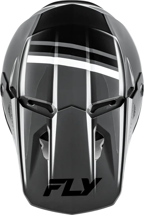 Kinetic Verdict Helmet Grey/Black/White Md - FLY RACING