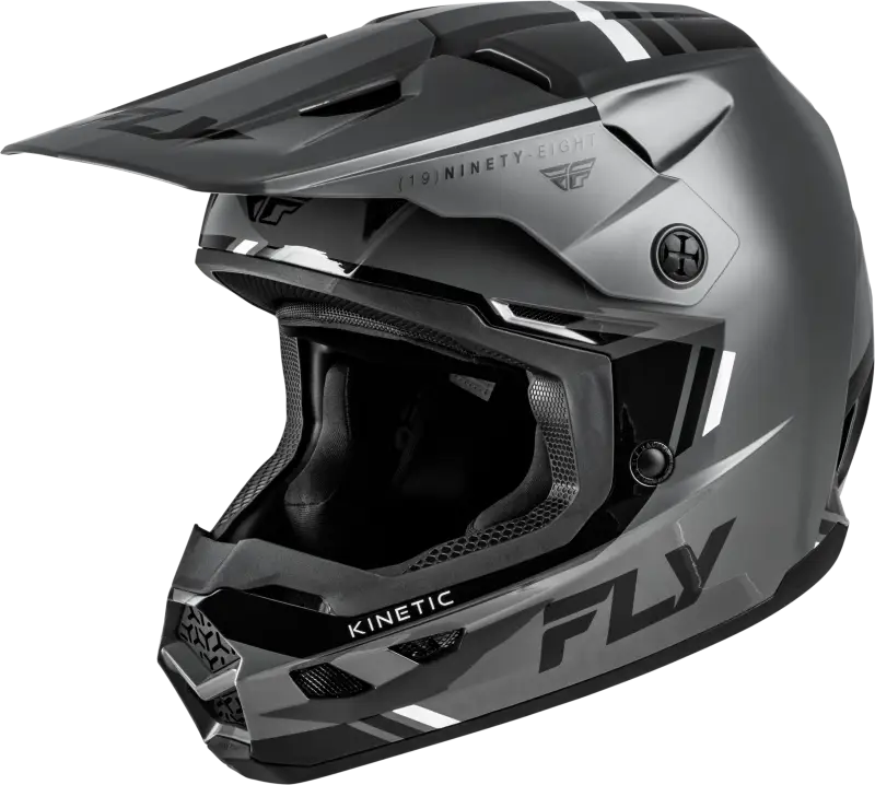 Kinetic Verdict Helmet Grey/Black/White Md - FLY RACING