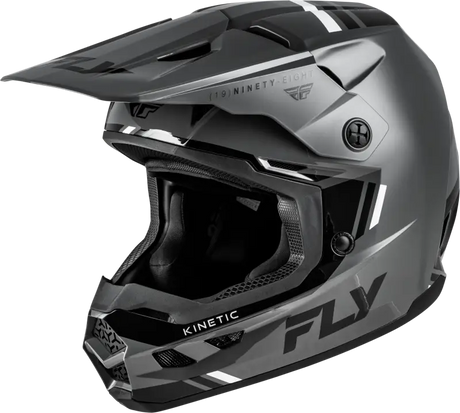 Kinetic Verdict Helmet Grey/Black/White Md - FLY RACING