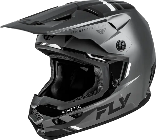 Kinetic Verdict Helmet Grey/Black/White Md - FLY RACING