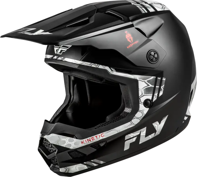 Kinetic Verdict Kryptek Helmet Black/Grey Md - FLY RACING