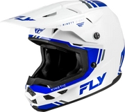 Kinetic Verdict Helmet White/Blue/Grey Md - FLY RACING