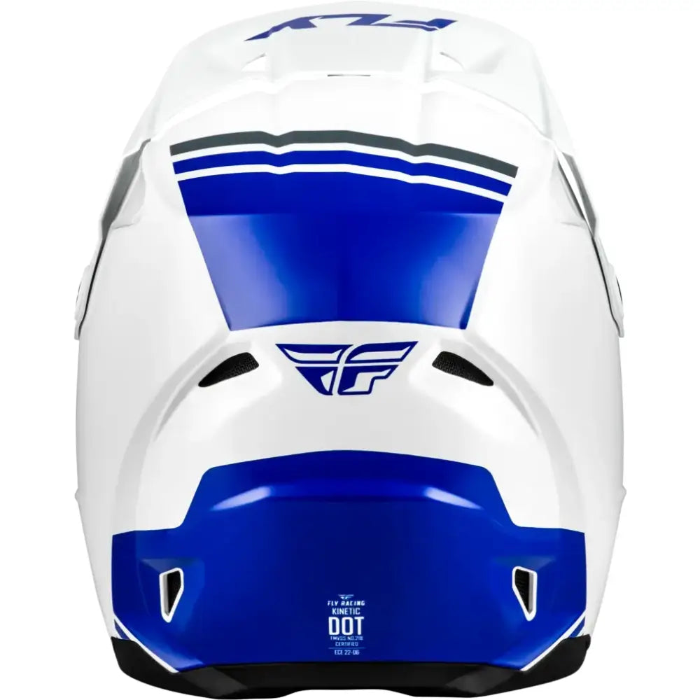 Kinetic Verdict Helmet White/Blue/Grey Xl - FLY RACING