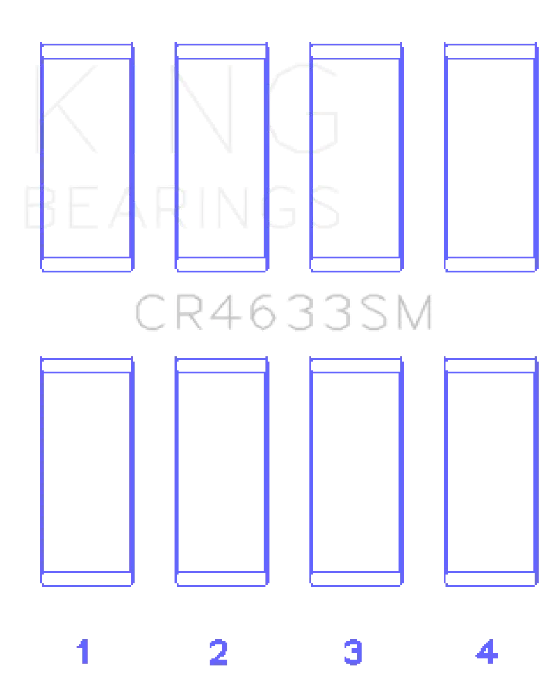 King 07-12 Mini Cooper N14B16C (Size + .3mm Undersize) Connecting Rod Bearing Set - Truck & Automotive