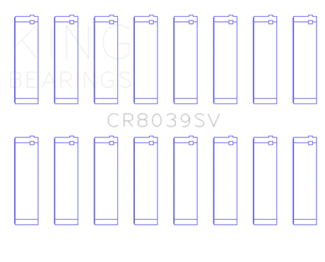 King 08-10 Ford Powerstroke 6.4L (Size STD) Connecting Rod Bearing Set - Truck & Automotive