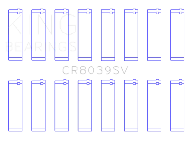 King 08-10 Ford Powerstroke 6.4L (Size STD) Connecting Rod Bearing Set - Truck & Automotive