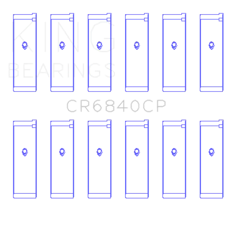 King 2005-2012 Nissan VQ40DE 6 Cyl (Size STD) Rod Bearing Set - Truck & Automotive
