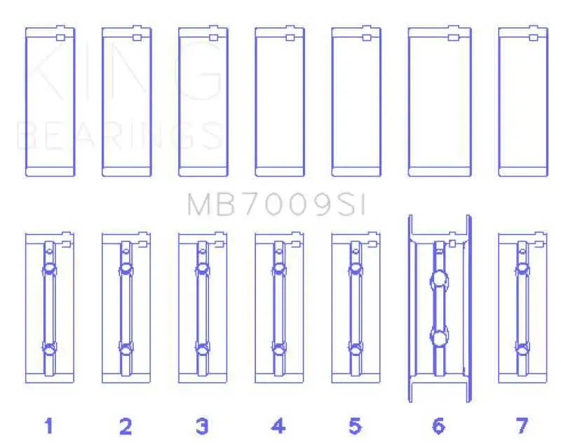 King Engine Bearings MB7009SI