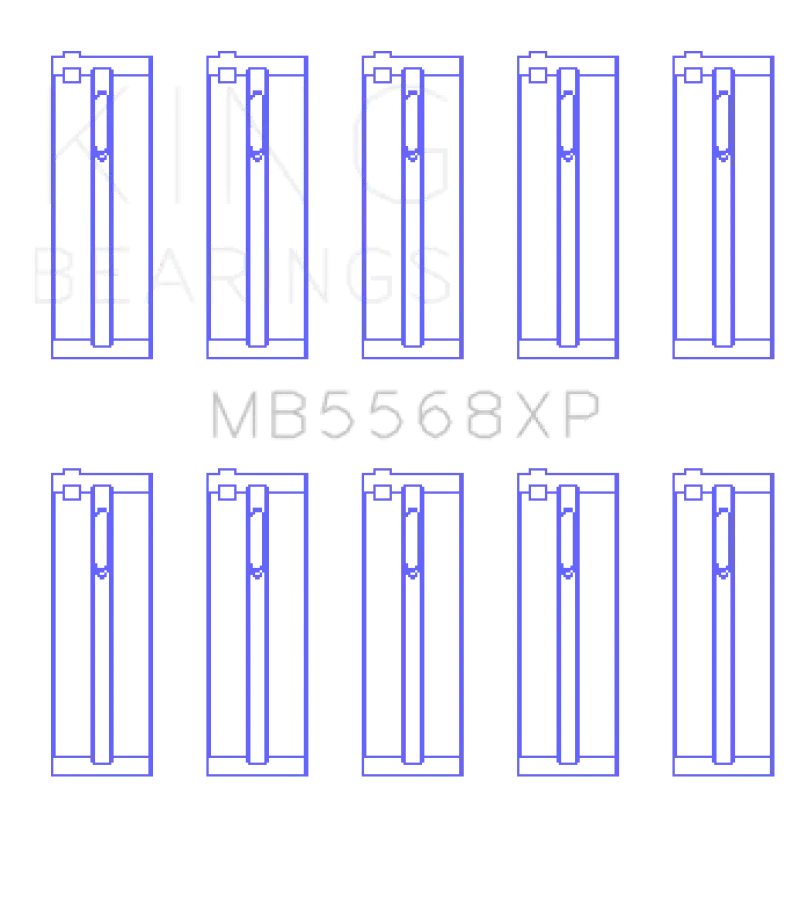 King Acura D16A1 / 97-01 Honda H22A4 / 98 + F23A (Size STD) Performance Main Bearing Set - Truck & Automotive