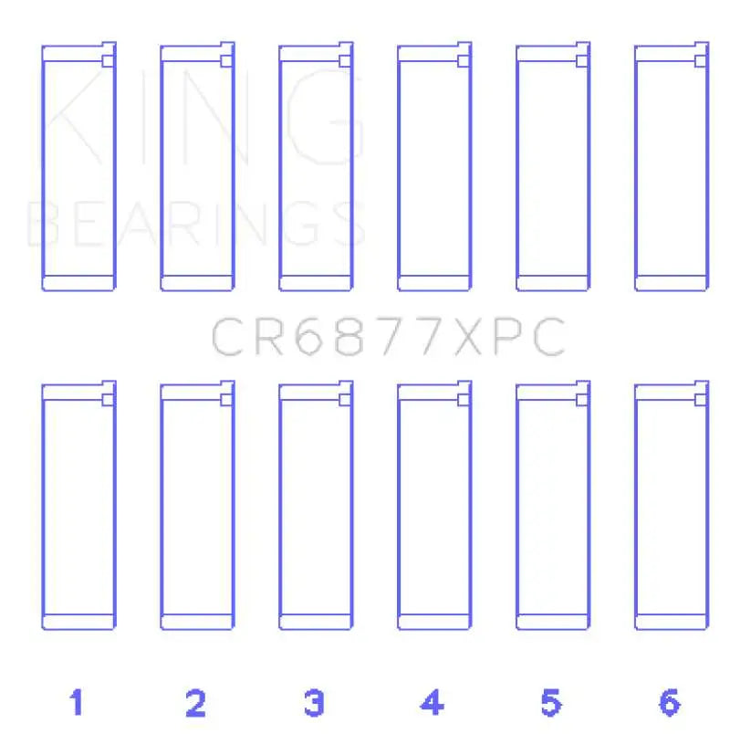 King BMW S54B32 3.2L Coated Performance Rod Bearing Set 