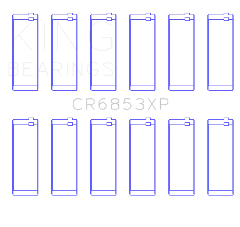 King BMW (Size STD) Performance Rod Bearing Set - CR6853XP