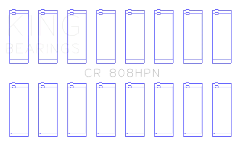 King Chevrolet BBC 369-502 Gen IV/V/VI (Size STDX) Connecting Rod Bearing Set - Truck & Automotive