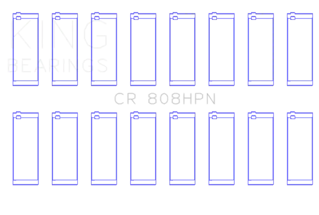 King Chevrolet BBC 369-502 Gen IV/V/VI (Size STDX) Connecting Rod Bearing Set - Truck & Automotive