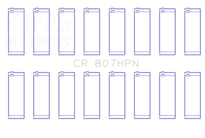 King Chevy LS1 / LS6 / LS3 (Size STD) Performance Rod Bearing Set - Powersports