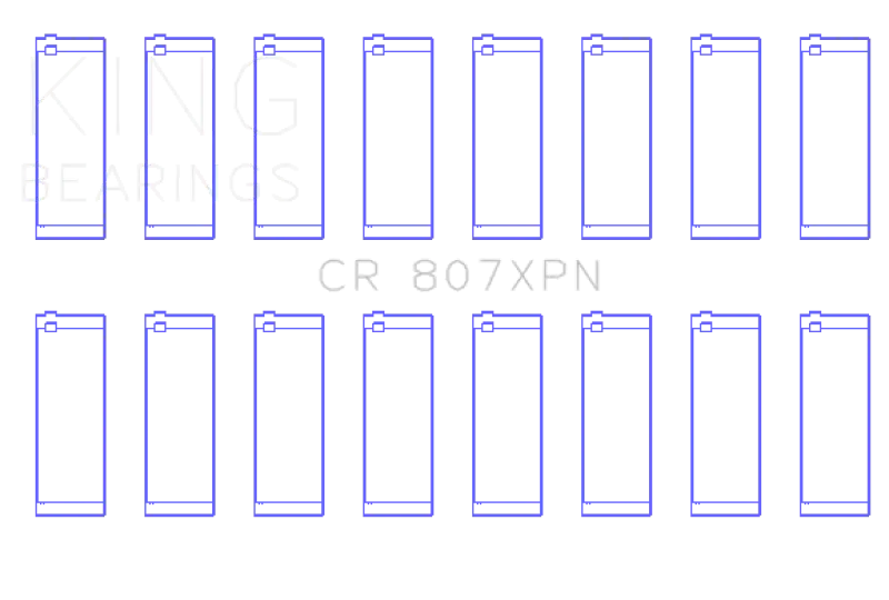 King Chevy LS1 / LS6 / LS3 (Size STDX) Performance Rod Bearing Set - Truck & Automotive