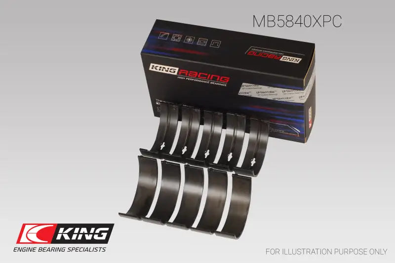 Engine bearing set with packaging for King Chrysler 300 SRT8 main bearing set