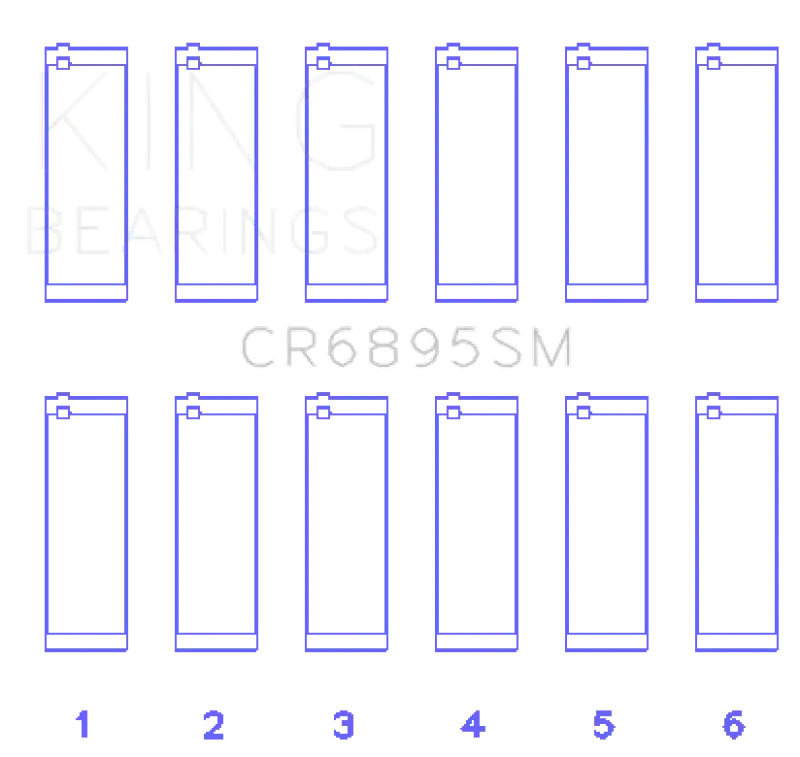 King Ford EcoBoost 3.5L / 3.7L V6 (.781 Width) (Size STD) Performance Rod Bearing Set - Truck & Automotive