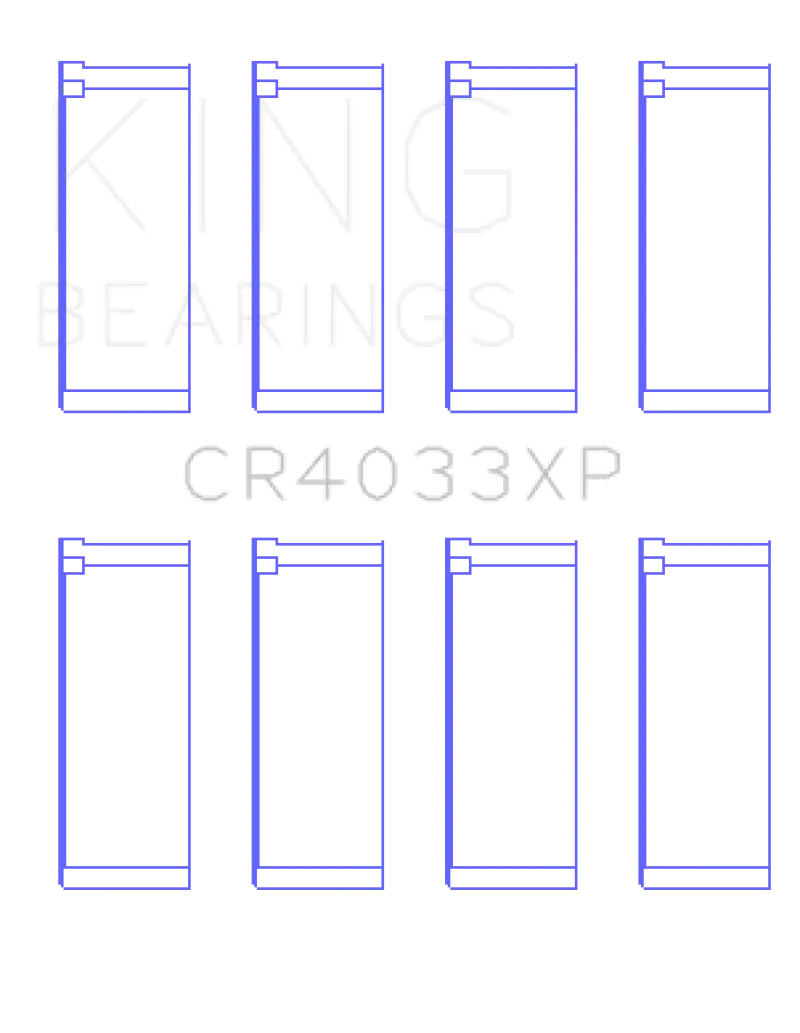 King Honda F20C/F22C / 97-01 H22A4 (Size STDX) Rod Bearing Set - Truck & Automotive