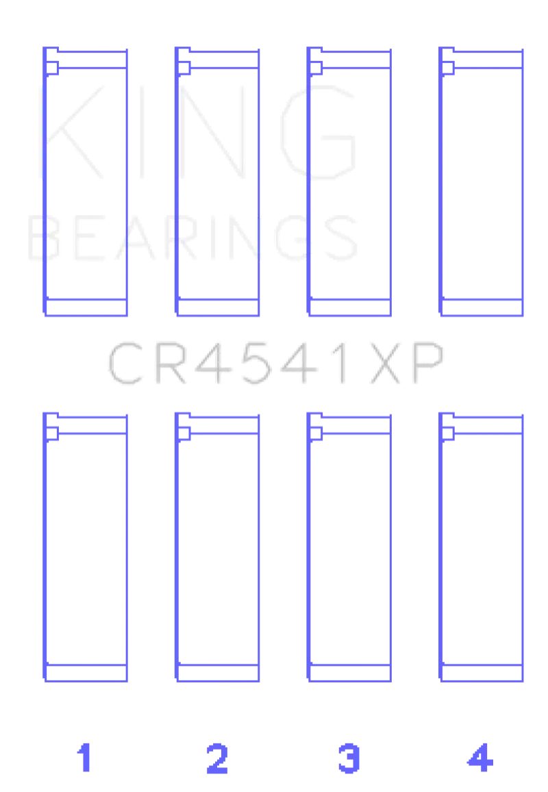 King Honda F23 (Size STD) Performance Rod Bearing Set - Truck & Automotive