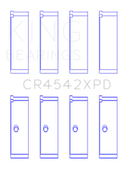 King Honda K-Series 2.0L/2.4L(Size STDX) XP Tri-Metal Performance Connecting Rod Bearing - Set of 4 - Truck & Automotive