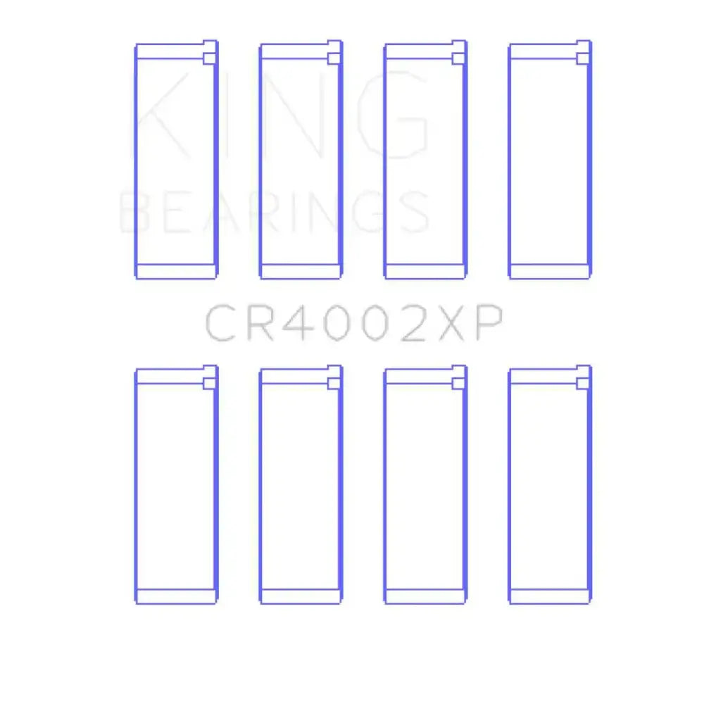 King Mazda B6/B6-T/ZM/B3/B5 (Size .026) Connecting Rod Bearings (Set of 4) 