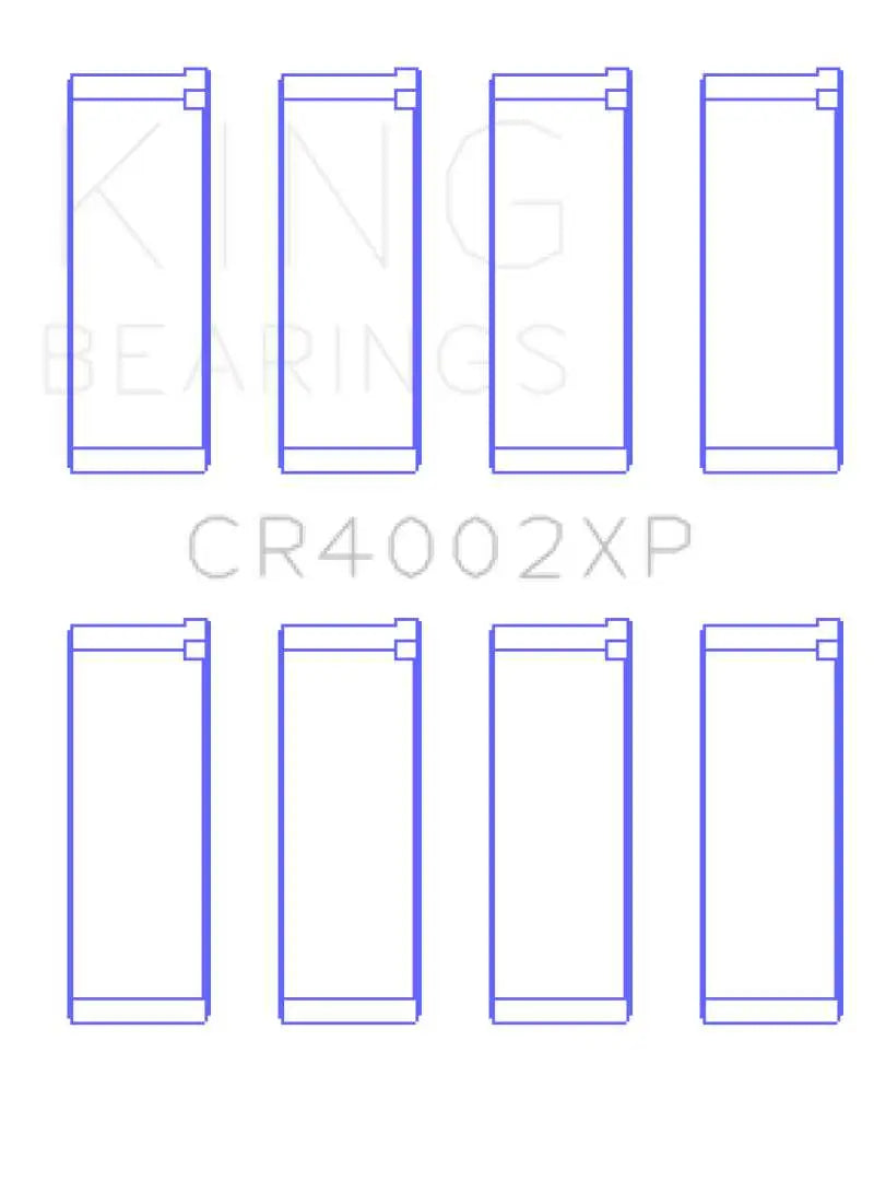 King Mazda B6/B6-T/ZM/B3/B5 (Size .026) Connecting Rod Bearings (Set of 4) 