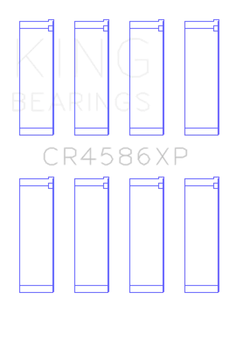 King Mitsubishi 4B11T EVO X 2007 + (Size STD) Performance Rod Bearing Set - Truck & Automotive