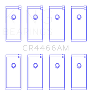 Blue-framed black rectangles of King Mitsubishi 4G52 connecting rod bearing set