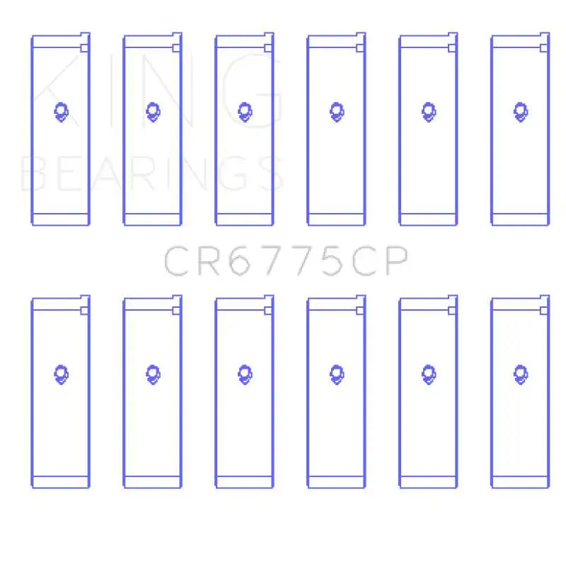 King- Nissan 3.5L VQ35DE 2001-2006 Connecting Rod Bearing Set (6 Pairs) 