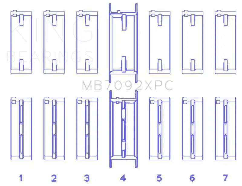 King Engine Bearings MB7092XPCSTDX