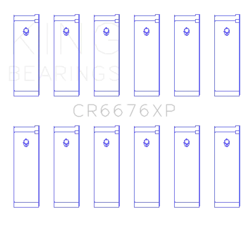 King Nissan VG30DE/VG30DETT/VG30E/VG30T (Size STD) Performance Rod Bearing Set - Truck & Automotive