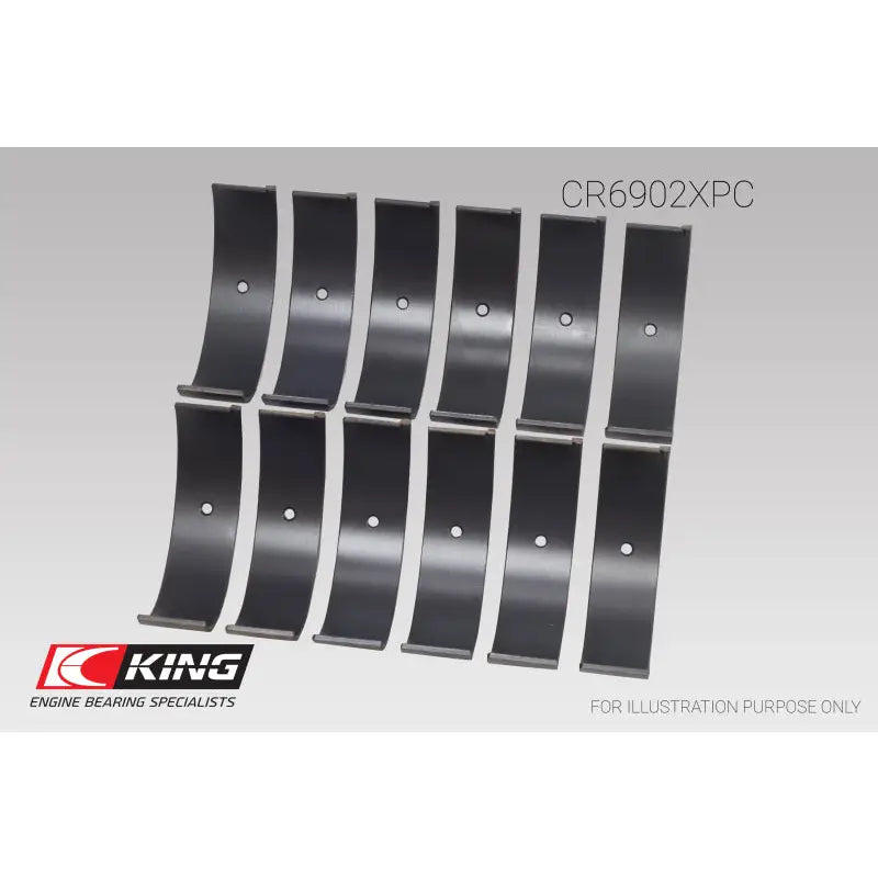 King Engine Bearings CR6902XPC King Nissan VQ35HR/VQ37VHR/VR30DTT (Size STD) pMaxKote Rod Bearing Set - CR6902XPC
