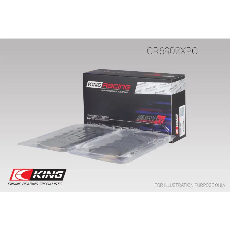 King Engine Bearings CR6902XPC King Nissan VQ35HR/VQ37VHR/VR30DTT (Size STD) pMaxKote Rod Bearing Set - CR6902XPC