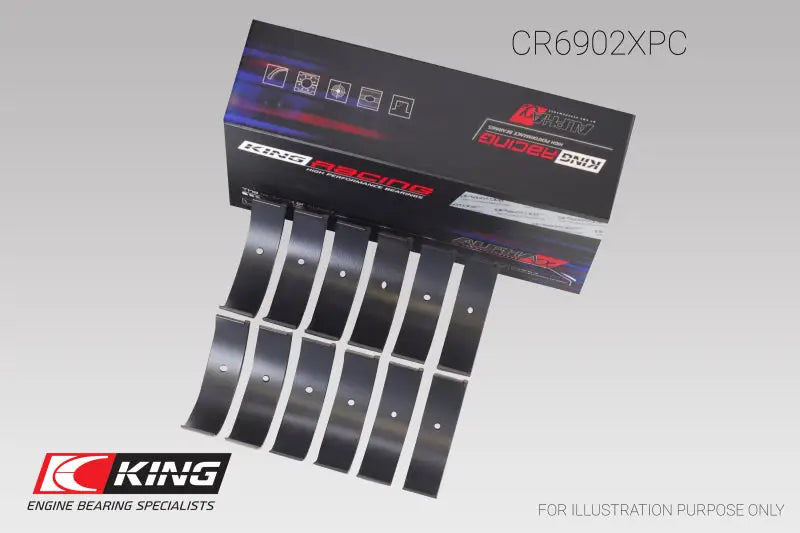 King Nissan VQ35HR/VQ37VHR/VR30DTT (Size STD) pMaxKote Rod Bearing Set - CR6902XPC