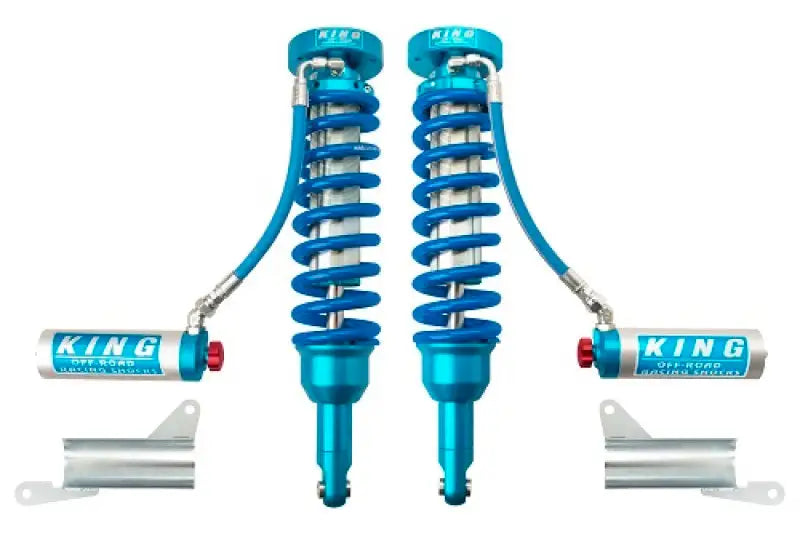 Blue off-road king shocks with dia remote res for 2010+ Toyota 4Runner Coiloover