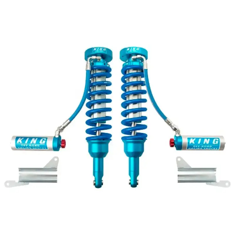 Blue off-road king shocks with dia remote res for 2010+ Toyota 4Runner Coiloover