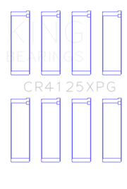 King Subaru EJ20/EJ22/EJ25 (Suites 52mm Journal Size).026 Oversized Tri-Metal Perf Rod Bearing Set - Truck & Automotive