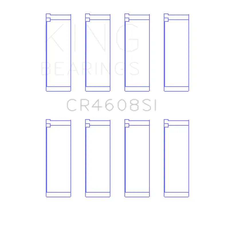 King Engine Bearings CR4608SI King Toyota 2ZZ-GE (Standard Size) Connecting Rod Bearing Set (Set of 4)
