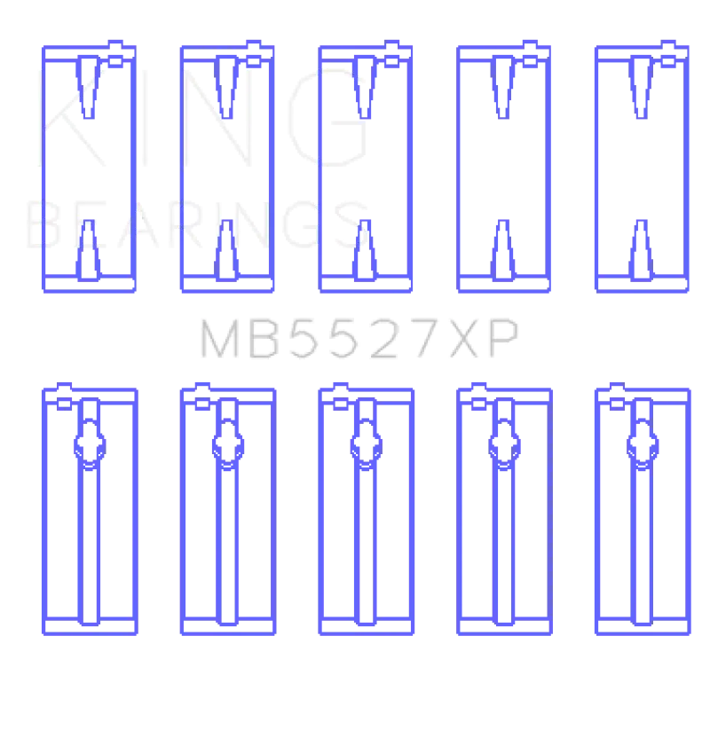King Toyota 4AGE 4AGZE 16V 1.6L (Size STD) Performance Main Bearing Set - Truck & Automotive