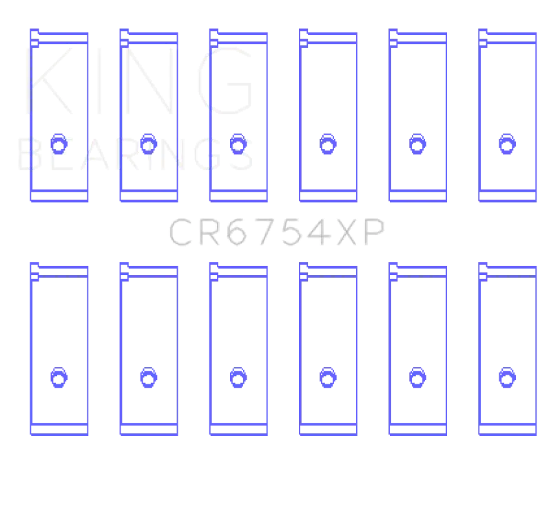 King Toyota/Lexus 2JZGE/2JZGTE 3.0L (Size 0.25mm) Performance Rod Bearing Set - Truck & Automotive