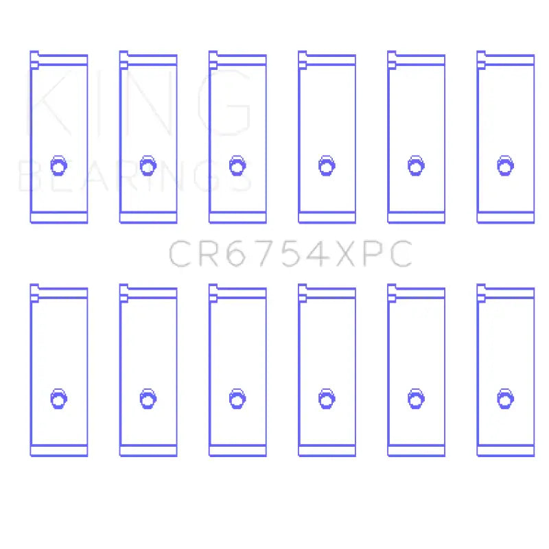 Electronic component array with King Toyota2JZGE 2JZGTE rod bearing set for optimal performance