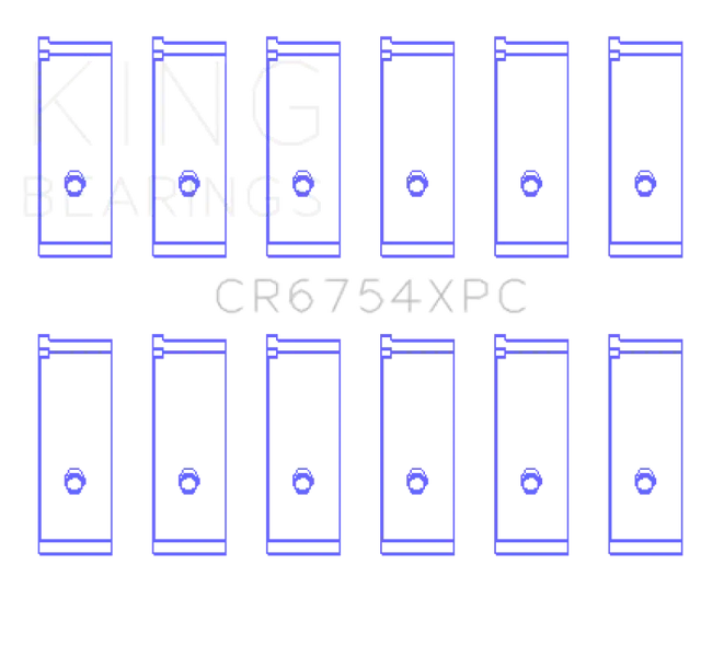 King Toyota2JZGE/2JZGTE 3.0L (Size STD) pMaxKote Performance Rod Bearing Set - Truck & Automotive