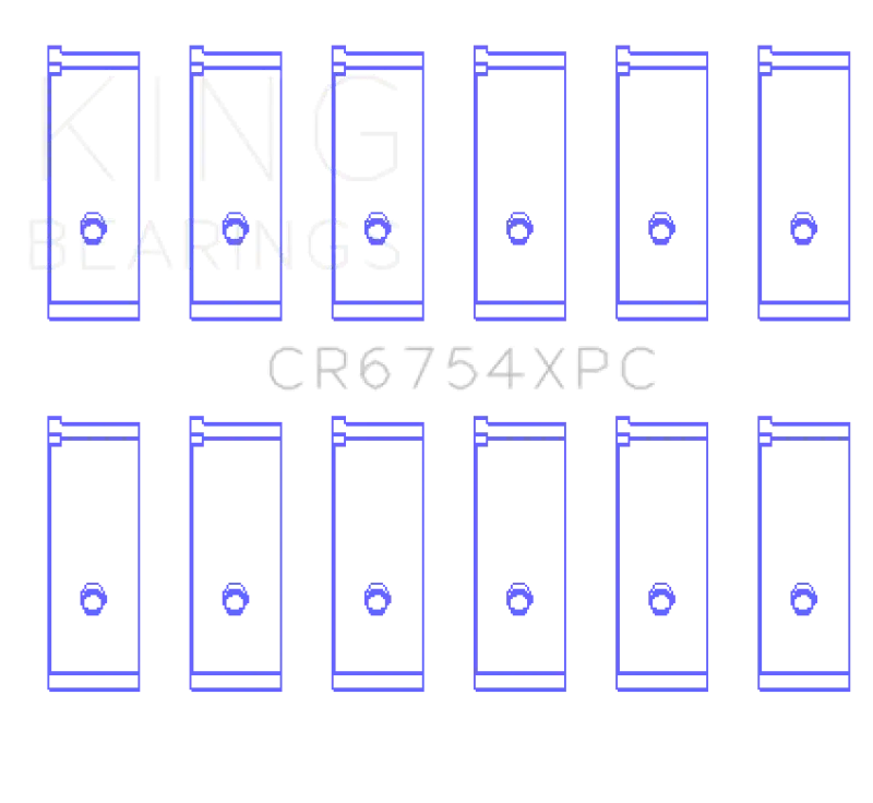 King Toyota2JZGE/2JZGTE 3.0L (Size STDX) pMaxKote Performance Rod Bearing Set - Truck & Automotive