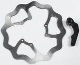 Wavy bicycle disc brake rotor with adapter bracket from KITOS212 Skw 270 O/S Rotor Kit