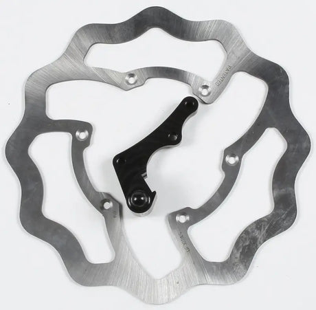 Bicycle disc brake rotor with adapter from KITOS301 SKW 270 O/S rotor kit