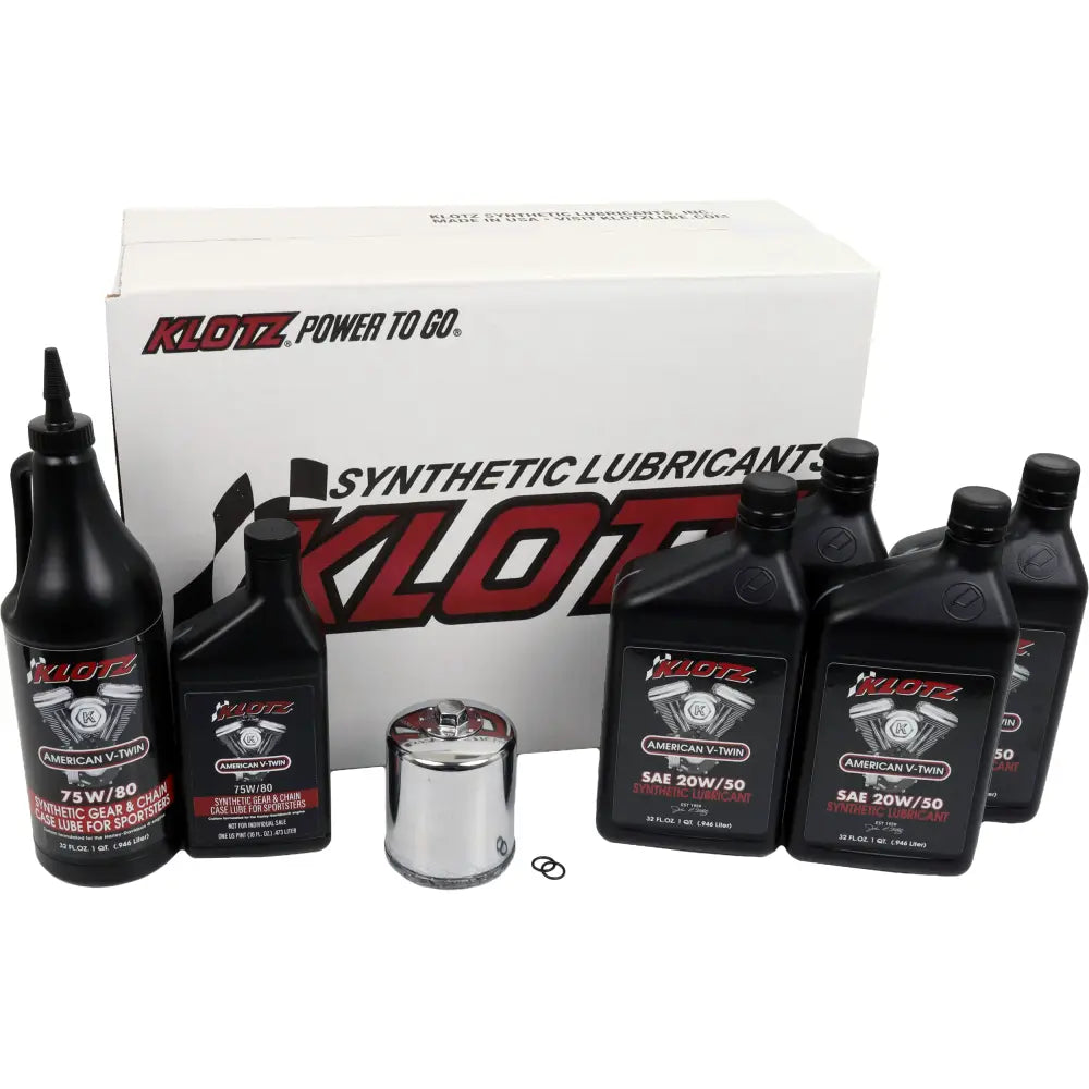 Klotz Premium Complete Synthectic OIL Service KIT 4QT Oil Change Kit KH-104 - Synthetic