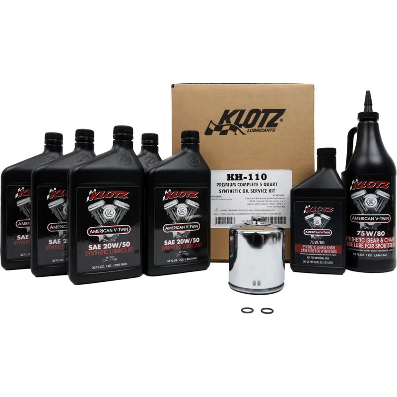 Klotz Premium Complete Synthectic OIL Service KIT 5QT Oil Change Kit KH-110 - Synthetic