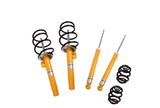 Yellow car suspension kit.