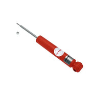 Red KONI shock absorber.